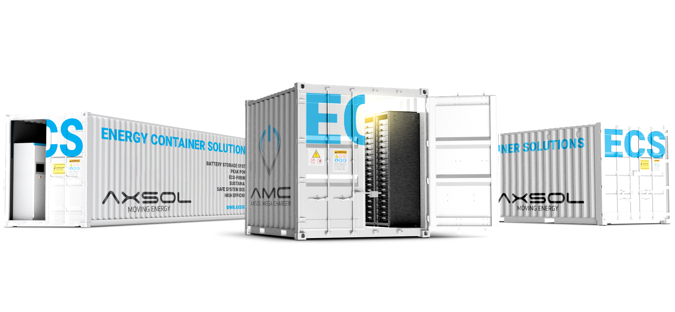 AXSOL Energy Container Solutions Batteriespeicher für Industrie und Gewerbe zum Stromsparen und für Lastspitzenkappung